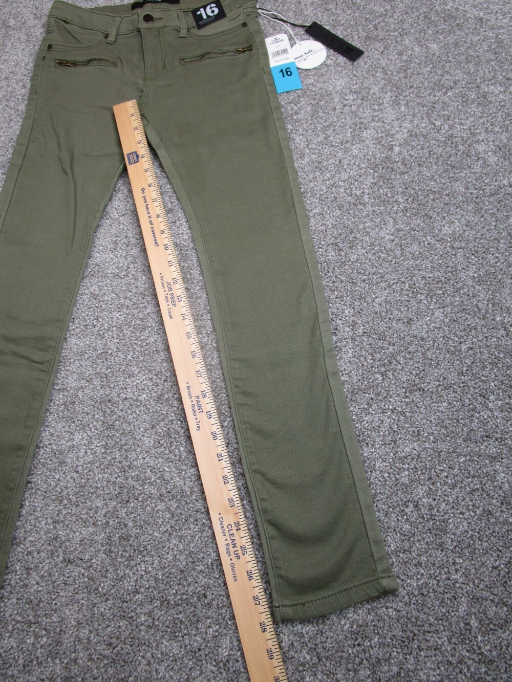 Joes Jeans Jeggings Juniors Sz 16 Green Ultimate Slim Fit Stretch Women NWT - Picture 9 of 12